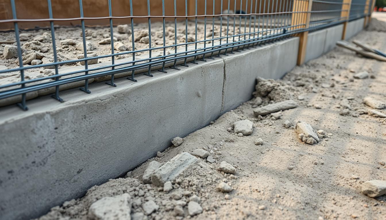 Zaunfundament Montage
